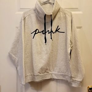 PINK Cowl Neck Pullover Large